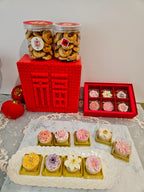 Shortcake à l'ananas et aux fleurs