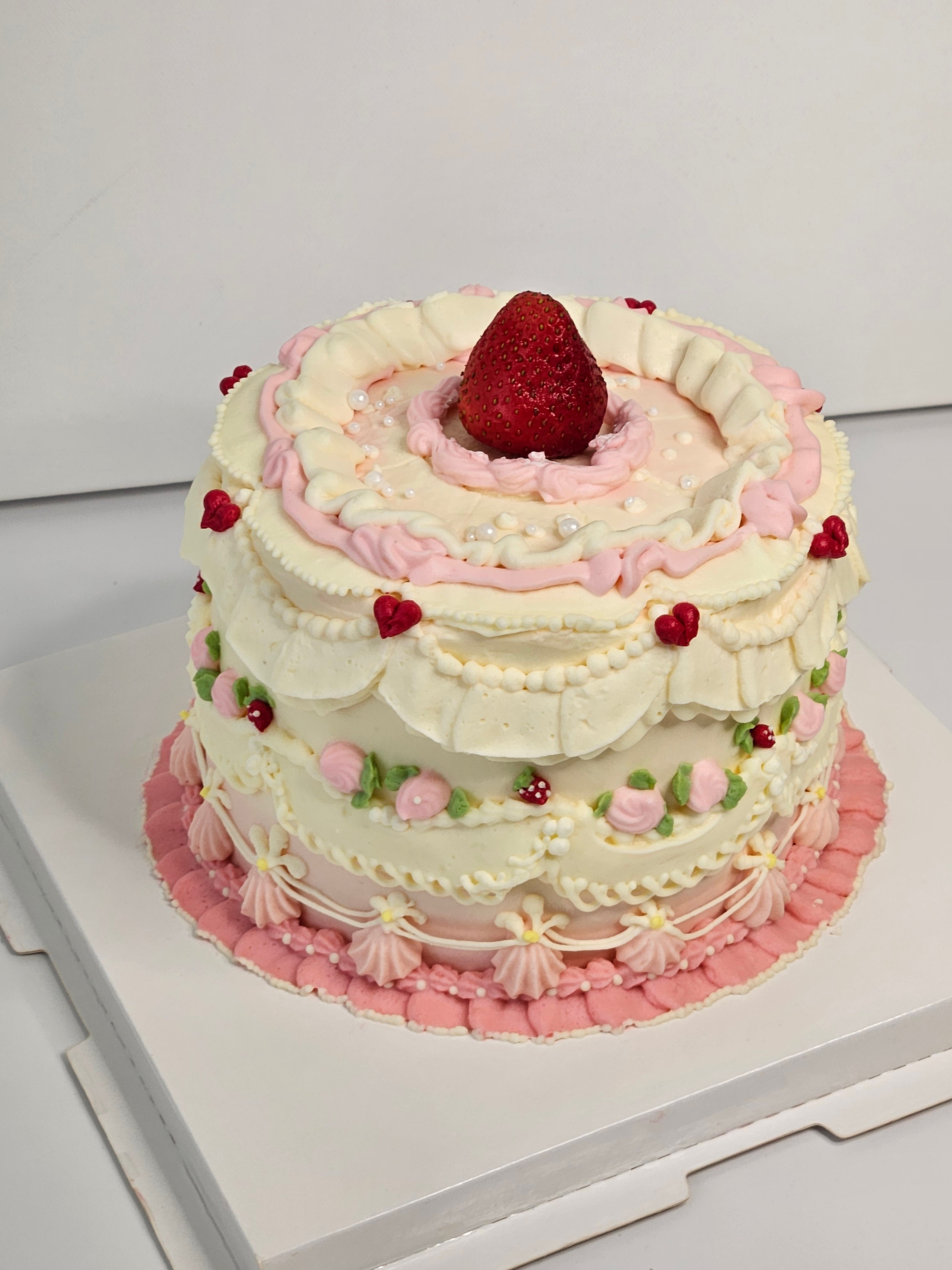 Chocolat fraise vintage