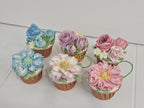 Cupcakes aux fleurs